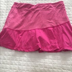 Pink tennis/workout skirt